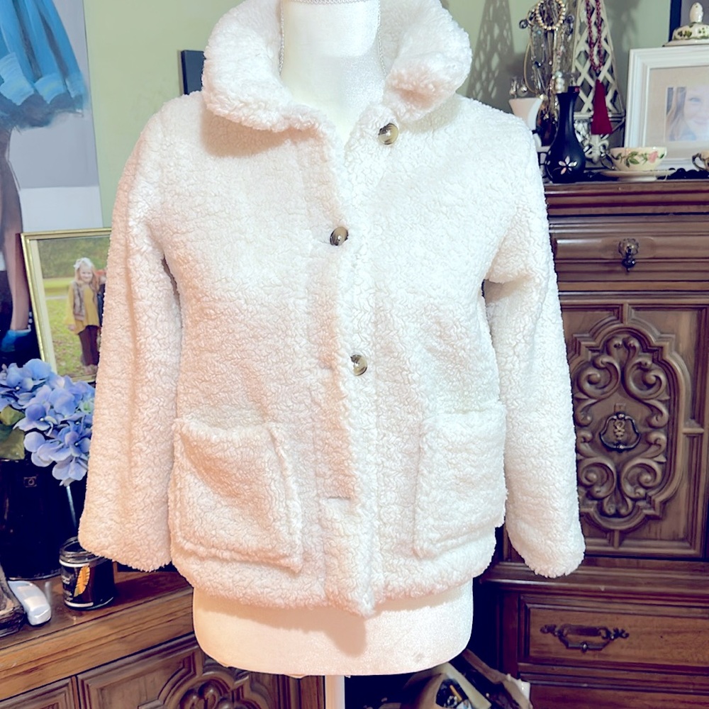 🎀New w/o Tags Girls Old Navy Fleece Coat. Size Medium-8🎀